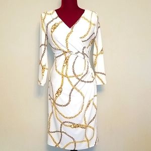 Ralph Lauren Chain Print Jersey Dress